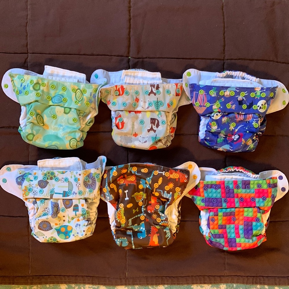 Blueberry Cotton Diapers AIO